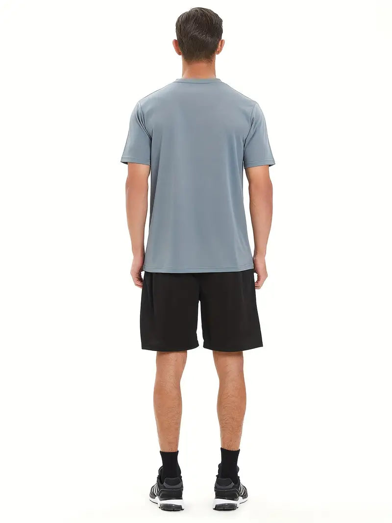 Short Sleeve Round Neck Active Dri-Fit T-Shirt